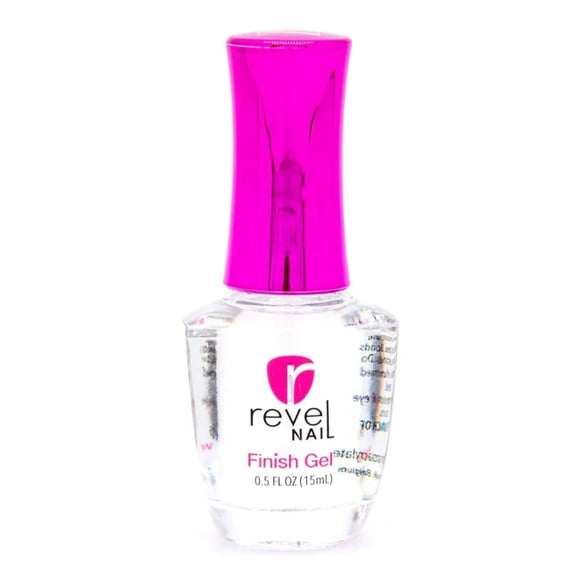 Revel Gel de acabado en polvo para inmersión de uñas, sin acabado UV, sellador de capa superior de gel, líquido de inmersión, paso 3 para uñas de larga duración, resistentes a astillas y grietas, uñas