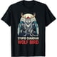 thumbnail image 1 of Stupid Canadian Wolf Bird Hockey Romance for Hockey Fan Camiseta, 1 of 2