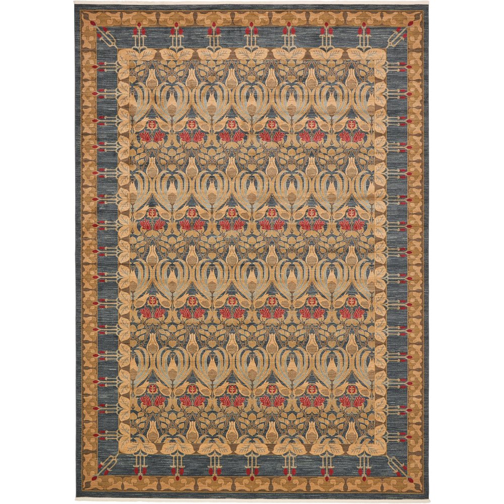 Unique Loom Carnation Edinburgh Vintage Geometric Area Rug or Runner