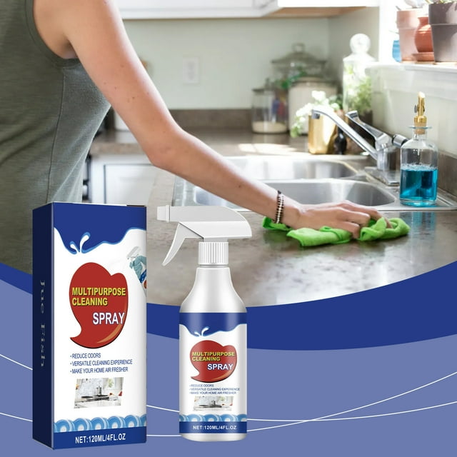 Spray de limpieza multifuncional para el hogar, agente descontaminante y desengrasante multiusos, cuidado de limpieza de azulejos, cocina, limpieza del hogar, 120ml