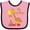 Pink and Black, variant on Inktastic My Grandma Loves Me Giraffe Boys or Girls Baby Bib