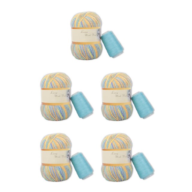 Matsuzay Knitting Lightweight Yarn Purses Crocheting Thread Cushion Accessories Scarf Weaving Blanket Supplies Beginners 83 5piezas