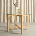 thumbnail image 2 of Safavieh  Couture Ruthanne Solid Wood/Tempered Glass Round Dining Table - 48 in. W x 48 in. D x 30 in. H, 2 of 5