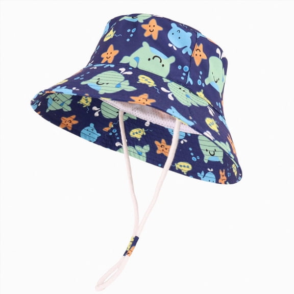 JUMEYU Baby Sun Hats Boy Kids Sun Hat with Ponytail Hole UV Protection Wide Brim Summer Beach Bucket Cap Fishing Hat for Girls 3T 7T (Light Pink,3-7 Years)
