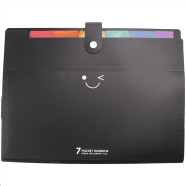 Expanding File Folders Letter Size 7 Pockets Accordion Document Organizer A4 Plastic Folder