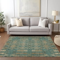 Addison Rugs Chantille Indoor/Outdoor Transitional Moroccan Teal Washable Rectangle Rug, 5' x 7'6"
