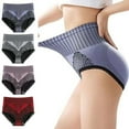 thumbnail image 3 of L Red Butt Lift Enhance Briefs Women's High Waist Tummy Control Panties New L4 R6Y2, 3 of 9