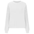thumbnail image 4 of ZHYou Long Sleeves Sweaters For Women Women's Solid Color Round Neck Warm Long Sleeve Loose Sweaters, 4 of 6