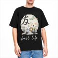 thumbnail image 5 of Camisetas de algodón para hombre, de Peanuts, Snoopy, Charlie Brown, Woodstock, amigos, camisetas de verano, ropa de calle, camisetas de manga corta, 5 of 5