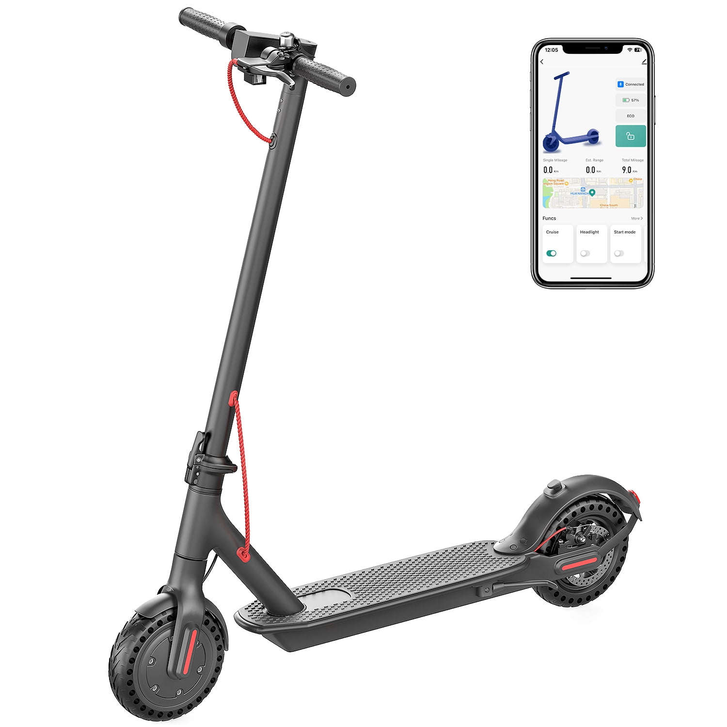 m*·様 SCOOTER ELS 150 Delorean DS14MAX 450W 18-22 Miles & 15.5 MPH Maximum Speed