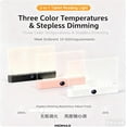 thumbnail image 4 of Flat Book Light, Rechargeable LED Reading Light with 3 Colors & Timer, Dimmable Full Page Panel Clip-On Light for Reading in Bed at Night, 4 of 7