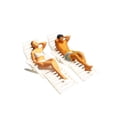 thumbnail image 2 of Chaise de Plage en Résine Longue Inclinable Modèle Scène Miniature Scène de Vie Créative 1:87 Blanc, 2 of 8