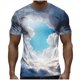thumbnail image 1 of Camisetas de Verano para Hombres de Manga Corta Impresa Cuello Redondo Casual Top para el Uso Diario de la Playa, 1 of 6