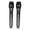 Black, variant on Professional Wireless Microphone Handheld Dynamic Karaoke Mic System 1 for 2 with LED Display for Outdoor Home Conference TV KTV Singing 12.2 x 7.8 Inches / 31.0 x 20.0 cm Blue