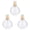 Golden, variant on 3Pcs 25ml Refillable Crystal Glass Atomizer Empty Fine Mist Spray Perfume Bottle