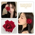 thumbnail image 5 of pinzas para el pelo con forma de rosa, pasadores y tocados de flores para mujeres y niñas., 5 of 5