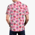 thumbnail image 6 of Wukai Haear Strawberry Men’s Polo Shirts,Quick-Dry Athletic Shirt,Classic Fit Shirts-Medium, 6 of 8
