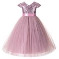 thumbnail image 2 of Cap Sleeves Sequin Flower Girl Dress Special Occasions Bridesmaid 211, 2 of 3