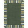 Clean Green 7'8" x 10'9" Area Rug In Color Soft