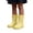 N152 Yellow, variant on Angala Girls Rain Boots Mid Calf Solid Waterproof Lightweight Non- Outdoor Dailywear Girls Rain Boots Size 1-2.5 Years Beige