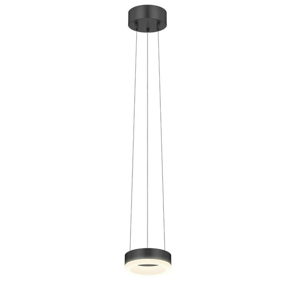 Sonneman 2311 Corona 6" Wide Led Mini Pendant - Black