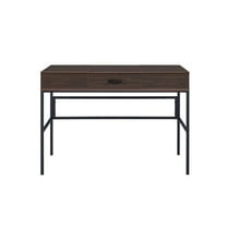 42 in. Writing Desk, Brown & Black