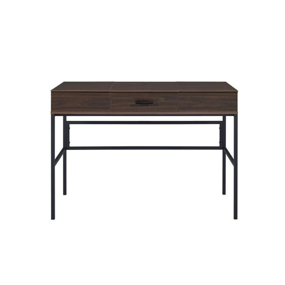 42 in. Writing Desk, Brown & Black
