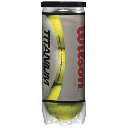Wilson Titanium 3 Tennis Balls, 1 Can of 3 Balls (Best Tennis Ball Machine For The Money)