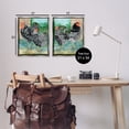 thumbnail image 4 of Stupell Industries Rooster and Hen Foraging Animals Painting Gray Floater Framed Canvas Art Print Wall Art, 17 x 21, Set of 2, 4 of 10