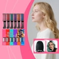 thumbnail image 4 of Wooowa Temporary Hair Color Comb Set, Easy Application Hair Dye Kit, Washable Color Styling Tool, 4 of 8