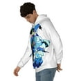 thumbnail image 3 of Shadow Milk Cookie Men's Hoodie With Color Drawstrings Sweatshirt Hooded Pullover Print Winter Coat Jacket Small, 3 of 9