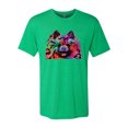 thumbnail image 2 of Colorful Rainbow Pomeranian Dog Animal Lover Mens Premium Tri Blend T-Shirt, Envy, Small, 2 of 3