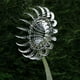 thumbnail image 3 of Molino de viento de metal único y mágico, escultura cinética de energía eólica 3D, molino de viento de metal solar, turbinas eólicas solares para césped para patio y jardín, decoración de patio al, 3 of 4