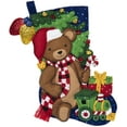 thumbnail image 2 of Bucilla Kit de Bas en Feutre Appliqué Ours en Peluche de 18 Pouces, 2 of 2