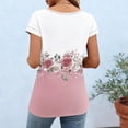 thumbnail image 6 of Roncen Women's Casual Short Sleeve T-Shirts Summer Basic Crew Neck Loose Fit Henley Shirts, 6 of 8