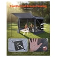 thumbnail image 3 of Gazebo Screen Tent 12x12 ft, 6-Sided Camping Canopy, Removable Top, Quick-Set, Bite-Proof Shelter for 8-10 Person Backyard Patio, UV50+ Sun Protection, Grey, 3 of 7