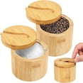 thumbnail image 4 of LMTODLFG Dual Spice Containers with Swivel Lid & Spoon - Divided Salt and Pepper Storage Box for Countertop, Kitchen Seasoning Organizer with Leakproof Design, 4 of 6