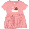 thumbnail image 3 of Inktastic My 1st Thanksgiving Cute Turkey Girls Baby Dress, 3 of 5
