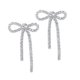 thumbnail image 2 of Bling Rhinestone Bowtie Earring Women Stylish Bow Earring Stud Shiny Fashion Ear Jewelry, 2 of 3