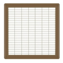 14in x 14in Imperial Brown Heavy Gauge Steel Floor Grille - Heating and Cooling Air Vent
