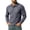 Dark Gray, variant on Men Vertical Ribbed Knit Long Sleeve Shirt Chest Patch Pocket Lapel Collar Two Button Placket Slim Fit Golf Daily Casual Tops Black S