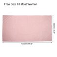 thumbnail image 4 of Unique Bargains Toalla de baño para mujer Toalla de envoltura absorbente Bata de baño para ducha Microfibra Rosa 66.9 "x35.4", 4 of 7