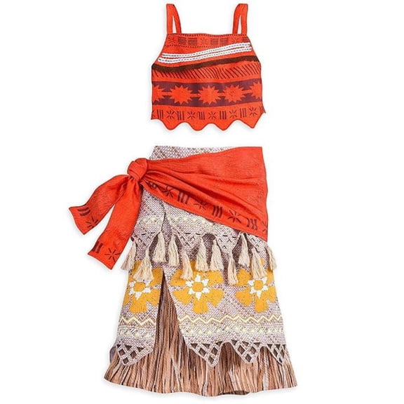 Disney Moana Costume Kids Size: 9/10 Multi.