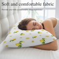 thumbnail image 5 of Cute Lemon Floral Throw Pillow Cover 16 x 24 Inch Decorative Pillow Cover Farmhouse Summer Fruits Lumbar Pillowcase Seasonal Rectangle Cushion Case for Couch Sofa Bed Living Room, 5 of 9
