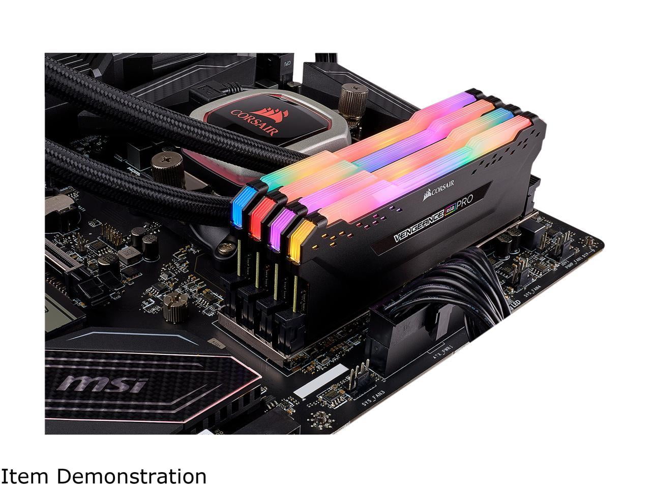 メモリー CORSAIR VENGEANCE RGB PRO 3600MHz 64GB VENGEANCE® RGB PRO 64GB (2 x 32GB) DDR4 DRAM 3600MHz C18