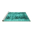 thumbnail image 2 of Ahgly Company Machine Washable Indoor Rectangle Persian Turquoise Blue Traditional Area Rugs, 5' x 8', 2 of 4