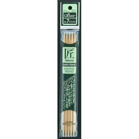 UPC: 0051221222078 | Clover Takumi Double-Pointed Knitting Needle 7