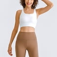 thumbnail image 3 of Sujetador deportivo a prueba de golpes Hallow Beauty Back Almohadilla para el pecho extraíble Ejercicio Entrenamiento Gimnasio Ropa deportiva Sujetador Blanco S, 3 of 6