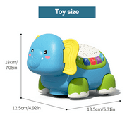 FRESHE 5 in 1 Elephant Musical Crawling Toys with Lights & Music, Baby Toys for 12-18 Months, Sensory Toy for Toddlers 1-3