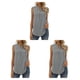thumbnail image 5 of Sonducket Blusa sin mangas para mujer, chaleco de oficina para mujer, ropa de verano, gris L Type1 NO1, 5 of 6